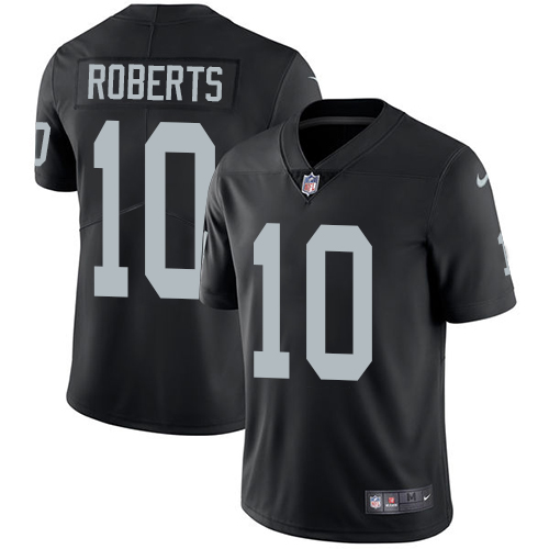 Nike Raiders #10 Seth Roberts Black Team Color Men's Stitched NFL Vapor Untouchable Limited Jersey